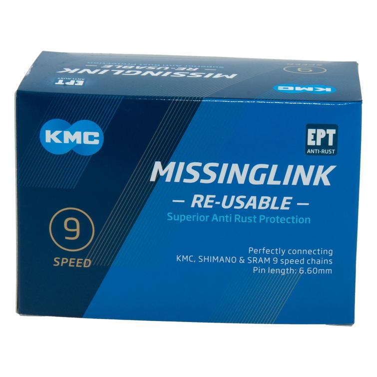 KETJULUKKO KMC 9R EPT SILVER, 11/128", 40 KPL/ LTK