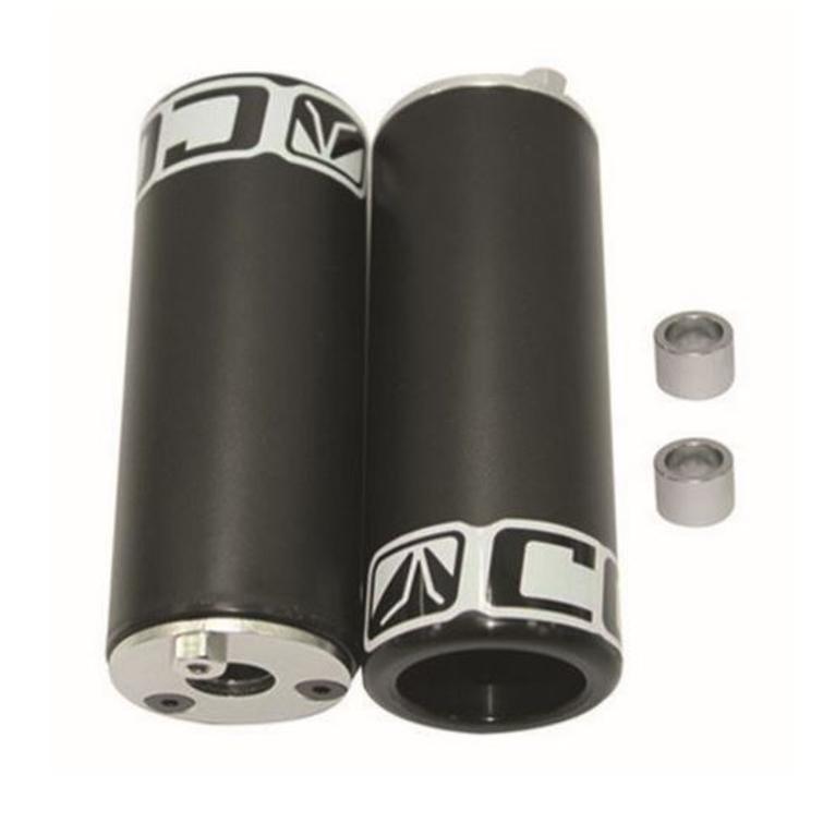 JALKATAPIT BMX, 14 MM AKSELILLE, 100 X 40 MM, MUSTA