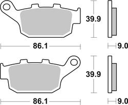 SBS JARRUPALAT SINTERED TAAKSE