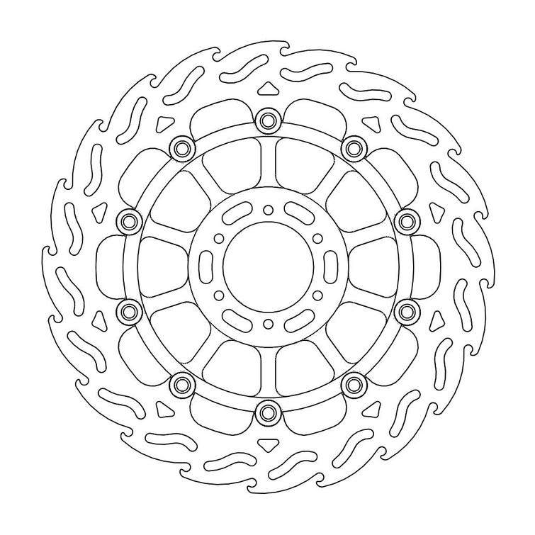 MOTO-MASTER FLAME JARRULEVY ETEEN VASEN HONDA: CBR 1100 XX,