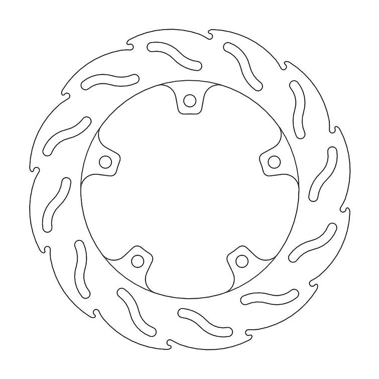 MOTO-MASTER FLAME JARRULEVY TAAKSE RSV 4, FACTORY, ABS