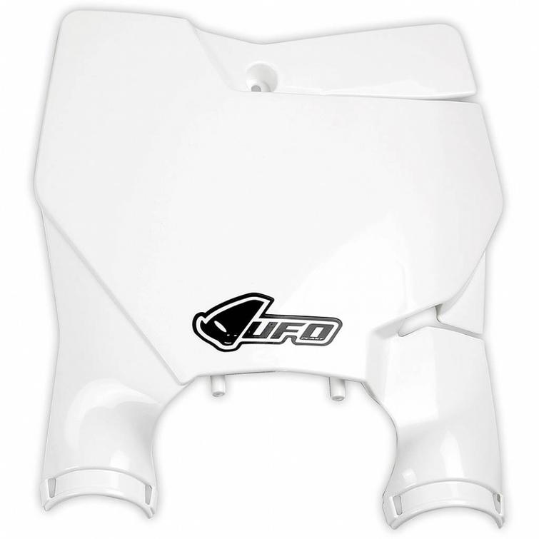 UFO STADIUM FRONT NUMBER PLATE KTM 125/450 SX/SX-F 16- WHITE