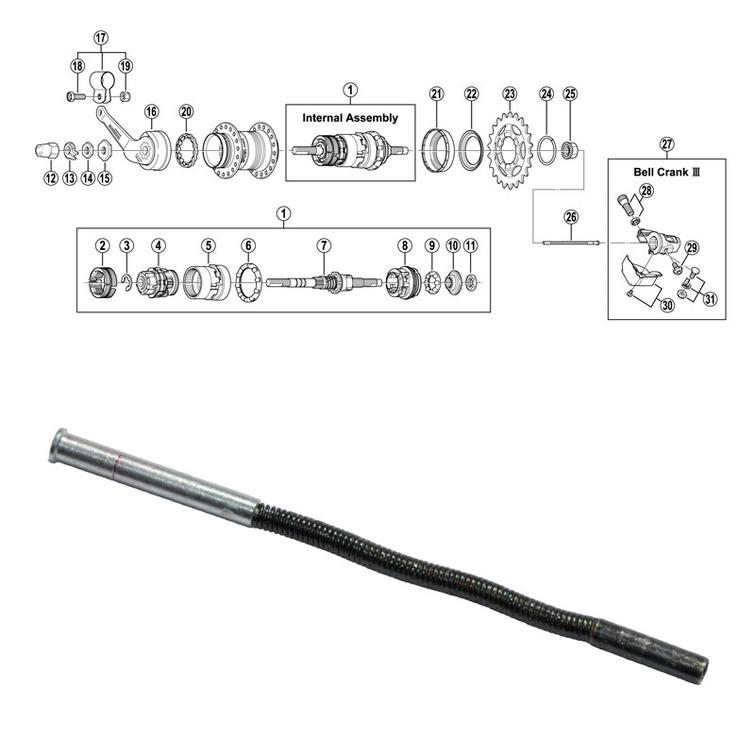 SHIMANO 3-V (SG-3C40/41), TY&Scaron;NT&Scaron;TANKO, PIT. 86,85MM