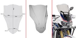GIVI SPOILERIPLEXI, SMOKE 47,5 X 35 CM (K X L) CRF1000L AFRI