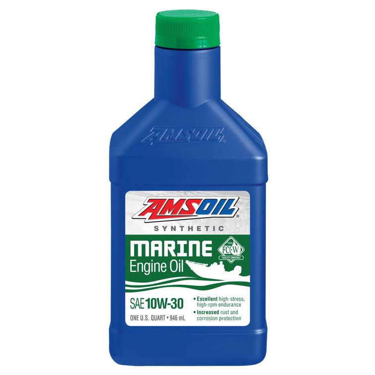 AMSOIL 10W-30 FORMULA 4-STROKE&reg; MARINE SYNTHETIC OIL 946ML