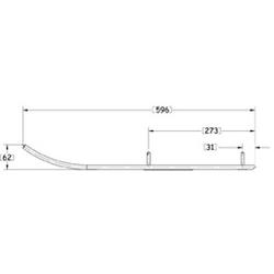 SNO-X RIPPER FOUR OHJAUSRAUTA PARI 4"" KOVAMETALLI
