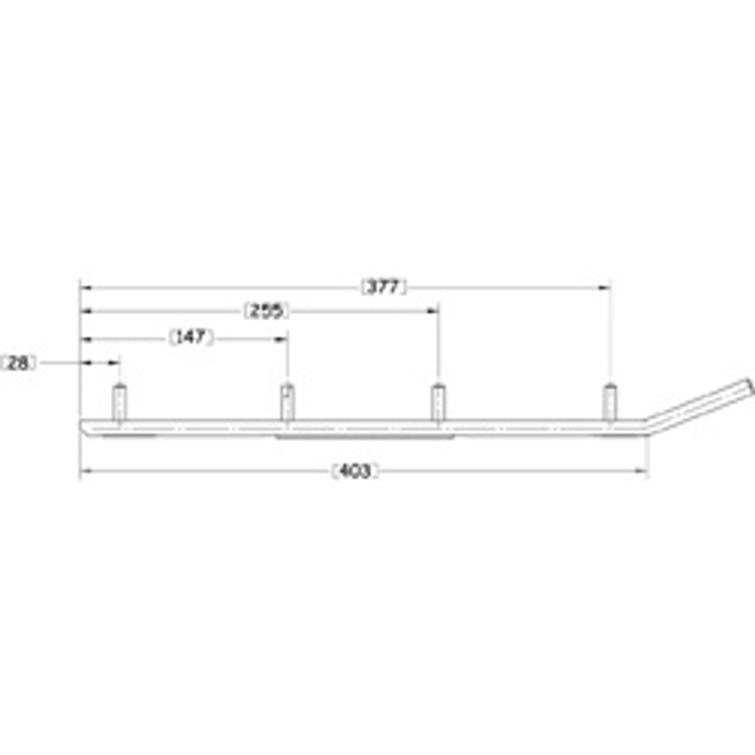 SNO-X RIPPER FOUR OHJAUSRAUTA PARI 4"" KOVAMETALLI
