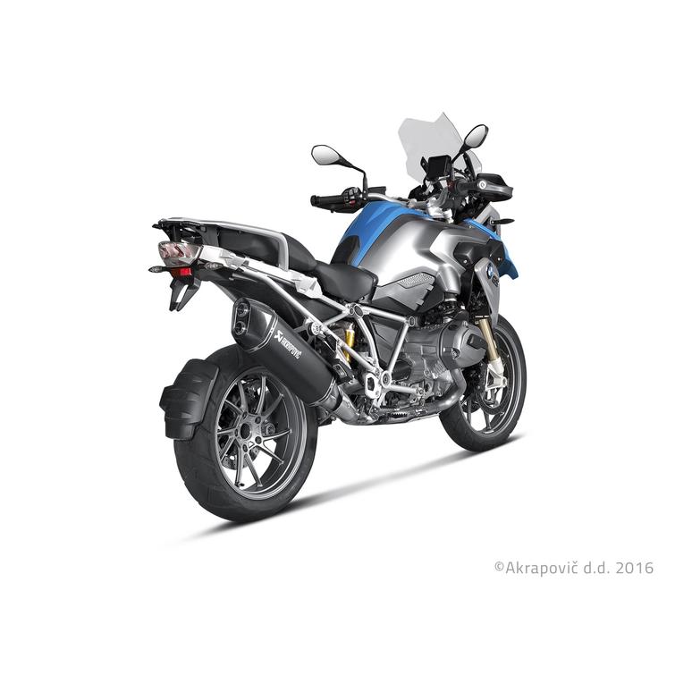 AKRAPOVIC SLIP-ON LINE (TITAANI) MUSTALINE R1200GS/ADVENTUR