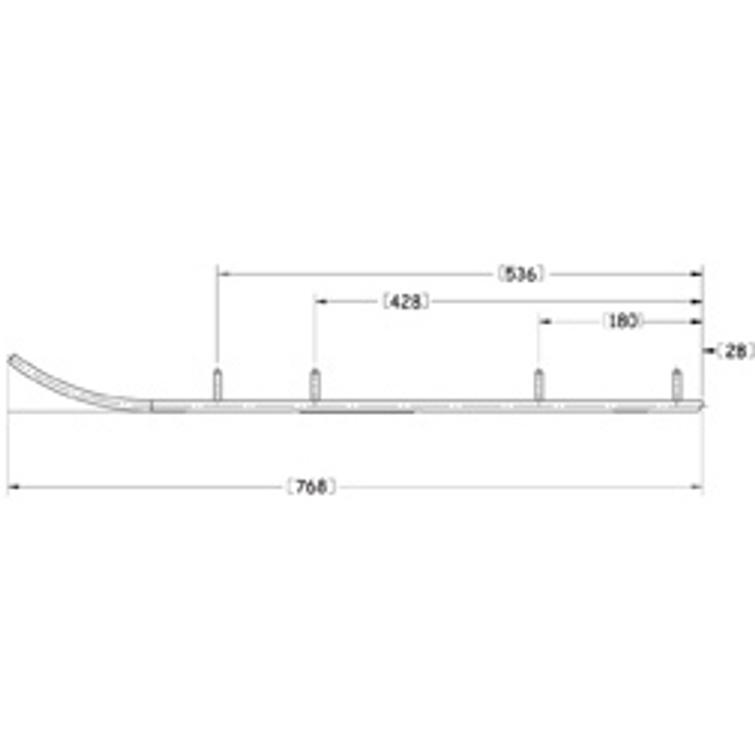 SNO-X RIPPER FOUR OHJAUSRAUTA PARI 4"" KOVAMETALLI