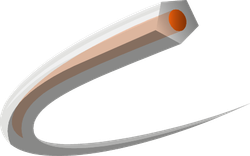 CORECUT Ø3,0 MM X 56 M, ORANSSI/LÄPINÄKYVÄ