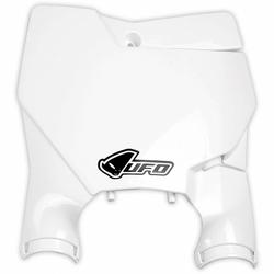 UFO STADIUM FRONT NUMBER PLATE KTM 125/450 SX/SX-F 16- WHITE
