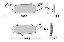 SBS JARRUPALAT SINTERED TAAKSE