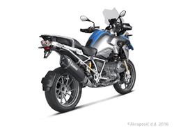 AKRAPOVIC SLIP-ON LINE (TITAANI)  MUSTALINE R1200GS/ADVENTUR