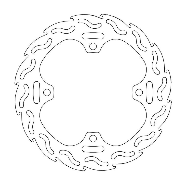 MOTO-MASTER FLAME JARRULEVY TAAKSE HONDA CR 125/250