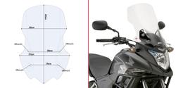 GIVI SPECIFIC SCREEN, TRANSPARENT 49 X 35 CM CB 500 X (13)