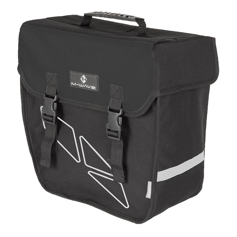 SIVULAUKKU M-WAVE KOVA MUSTA/HARMAA VASEN