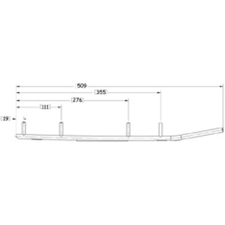 SNO-X RIPPER FOUR OHJAUSRAUTA PARI 4"" KOVAMETALLI