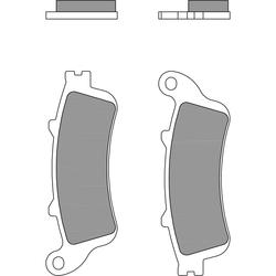 BREMBO JARRUPALAT TAAKSE SINTERED ROAD