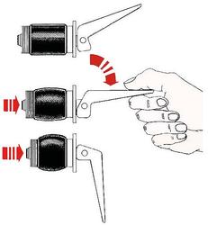 TYHJENNYSTULPPA 34MM KROMATTU MESSINKI/MUOVI