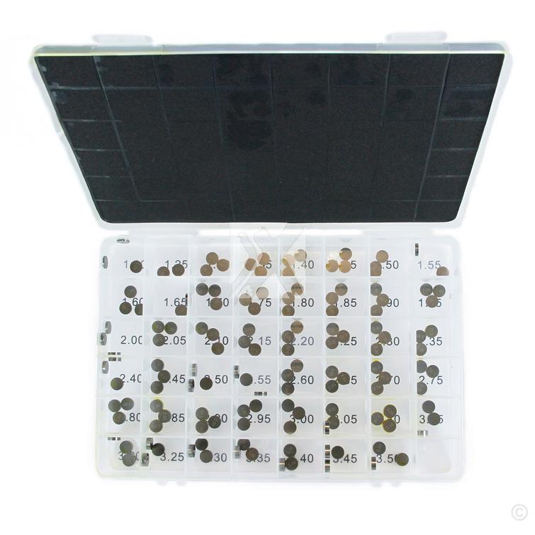 PROX VALVE SHIM ASSORTMENT 450CC 9.48 FROM 1.20 TO 3.50