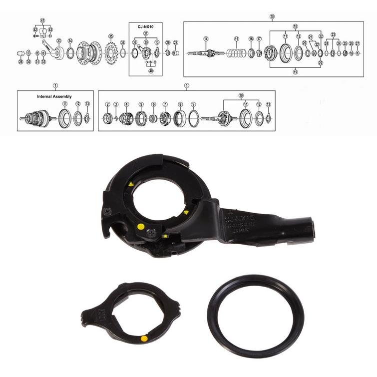 SHIMANO NEXUS 7-V (SG-7C22/25/26/30), VAIHDEVARSIS