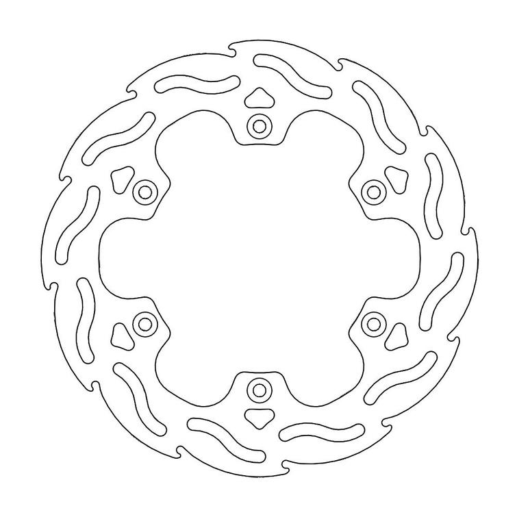 MOTO-MASTER FLAME JARRULEVY TAAKSE YAMAHA DT125, TDR125, TT6