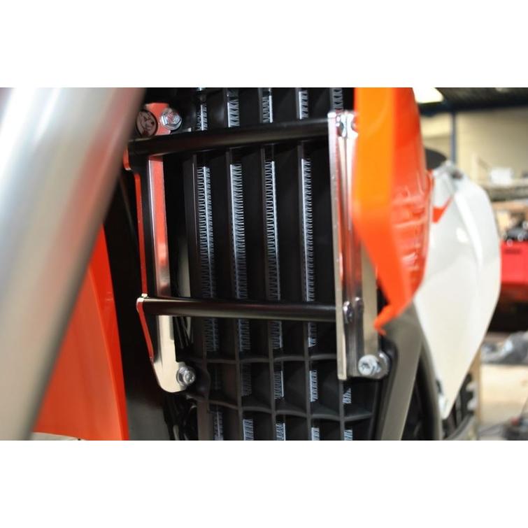 AXP RADIATOR BRACES BLACK SPACERS KTM/HUSQVARNA 125-500 18-