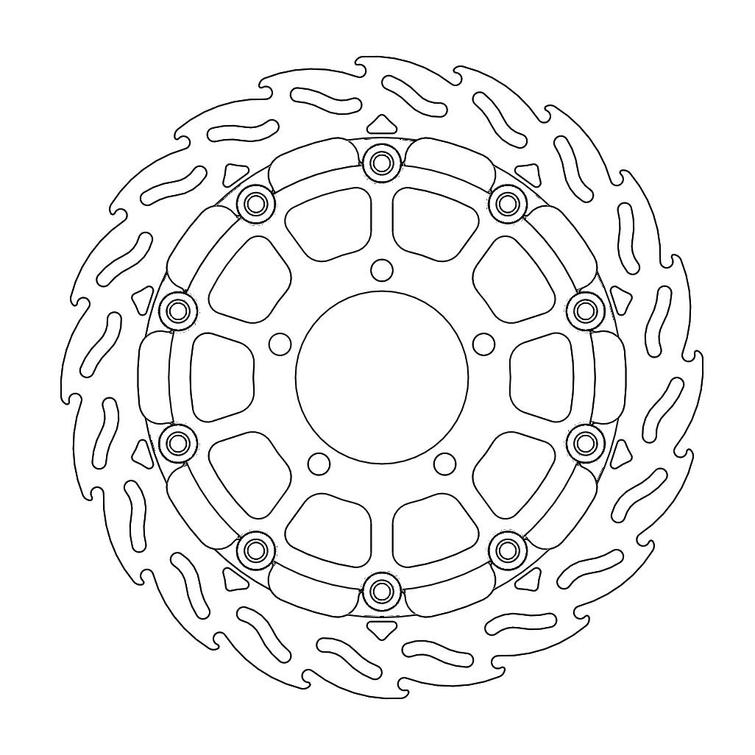 MOTO-MASTER RACING FLAME JARRULEVY ETEEN OIKEA 5,5MM KAWASAK
