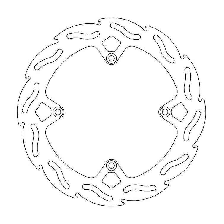 MOTO-MASTER FLAME JARRULEVY TAAKSE OVERSIZE KTM: SX85, FREER