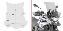 GIVI SPECIFIC SCREEN, SMOKED 44 X 47 CM (H X W) BMW F750GS/F