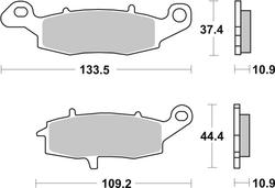 SBS JARRUPALAT SINTERED TAAKSE