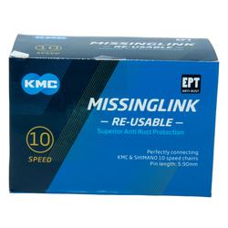 KETJULUKKO KMC 10R EPT SILVER, 11/128", 40 KPL/LTK