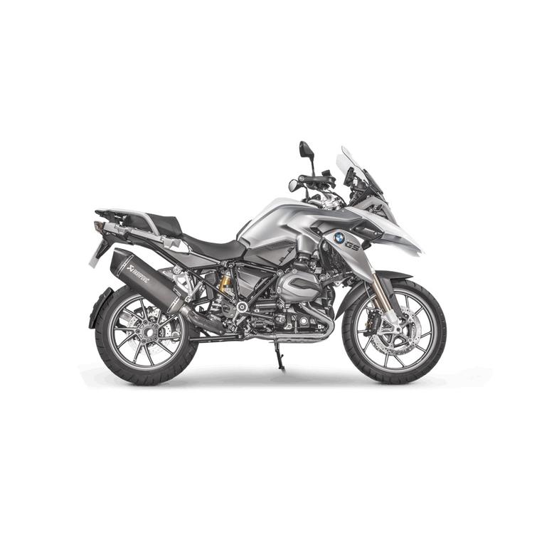 AKRAPOVIC SLIP-ON LINE (TITAANI) MUSTALINE R1200GS/ADVENTURE