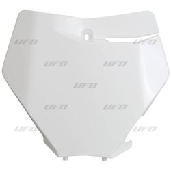 UFO ETUNUMEROKILPI KTM125-450 SX/SXF 2019-22 VALKOINEN 047