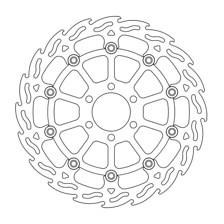 MOTO-MASTER FLAME JARRULEVY ETEEN KTM: RC125/200/390, DUKE 1