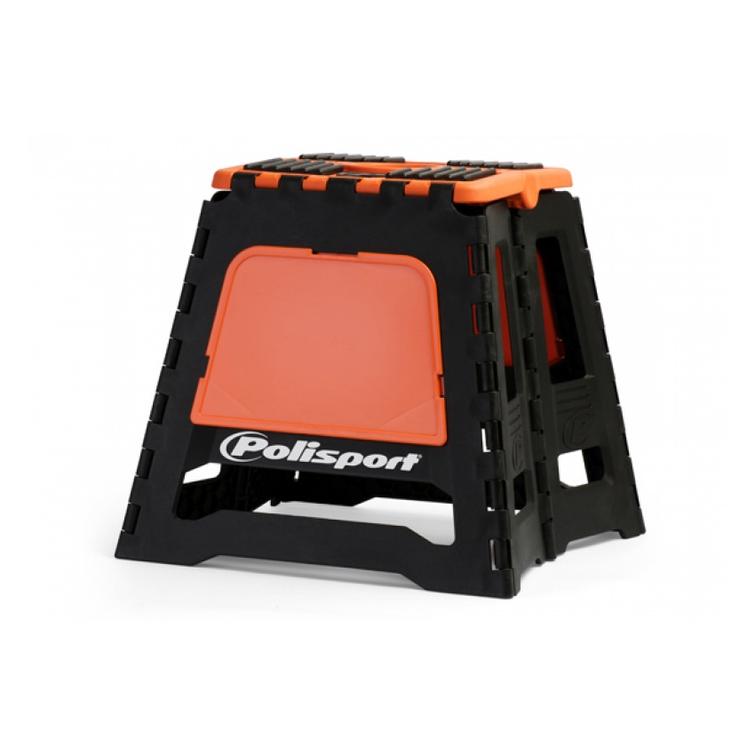 POLISPORT MOTOSTAND VARIKKOPUKKI MUSTA/ORANSSI (5)