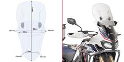 GIVI SPECIFIC SLIDING WIND-SCREEN FOR HONDA CRF1000L AFRICA