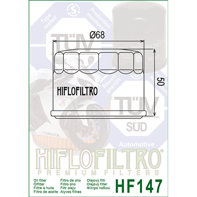 HIFLO ÖLJYNSUODATIN HF147