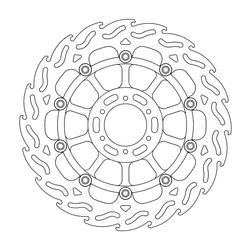 MOTO-MASTER FLAME JARRULEVY ETEEN VASEN HONDA: CBR 1100 XX,