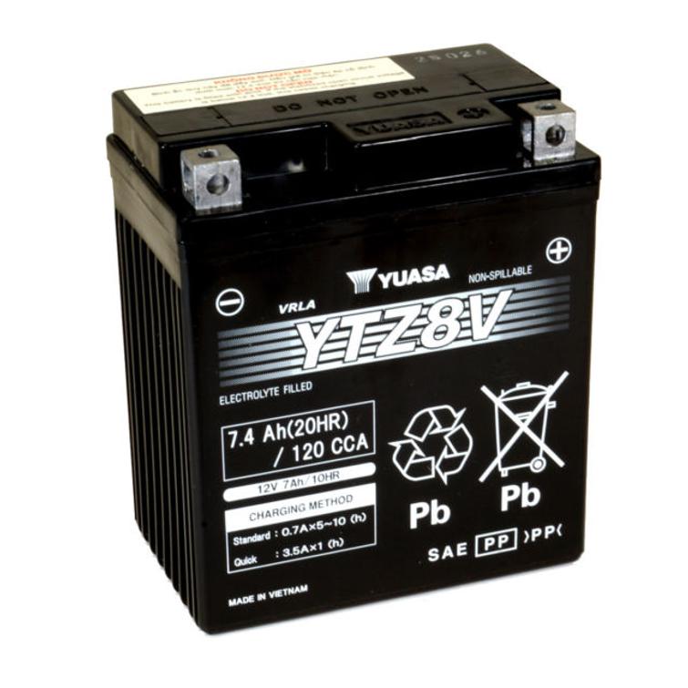 YUASA AKKU, YTZ8V (WC) FACTORY ACTIVATED (10)