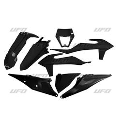 UFO MUOVISARJA 6-OSAINEN MUSTA 001 KTM EXC/EXC-F 125-500 20-