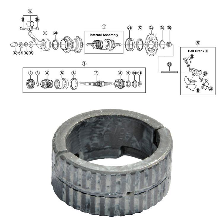SHIMANO 3-V (SG-3C40/41), JARRUKENGŠT