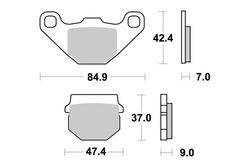 SBS JARRUPALAT SINTERED OFFROAD