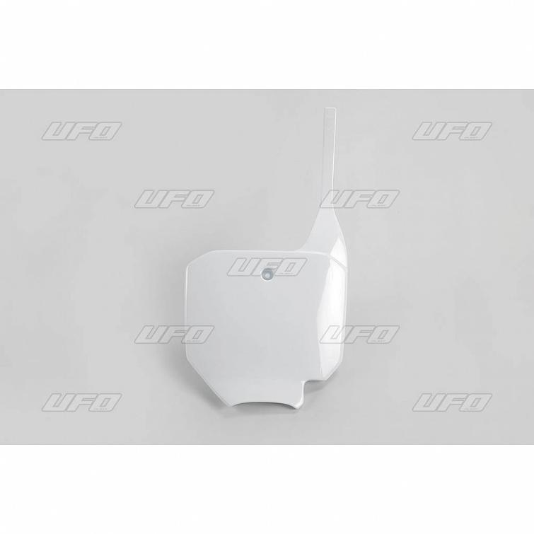 UFO ETUNUMEROKILPI CR80/85 96- ,CRF150R 2007- VALKOINEN 041